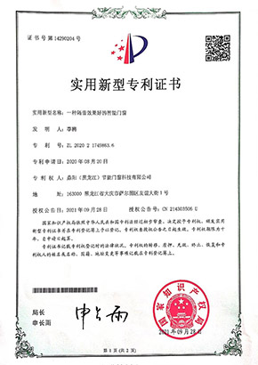 實用新型專利證書